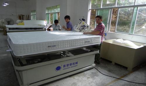 全自動床墊圍邊機設備廠家售后服務（喜登堡床墊機械）
